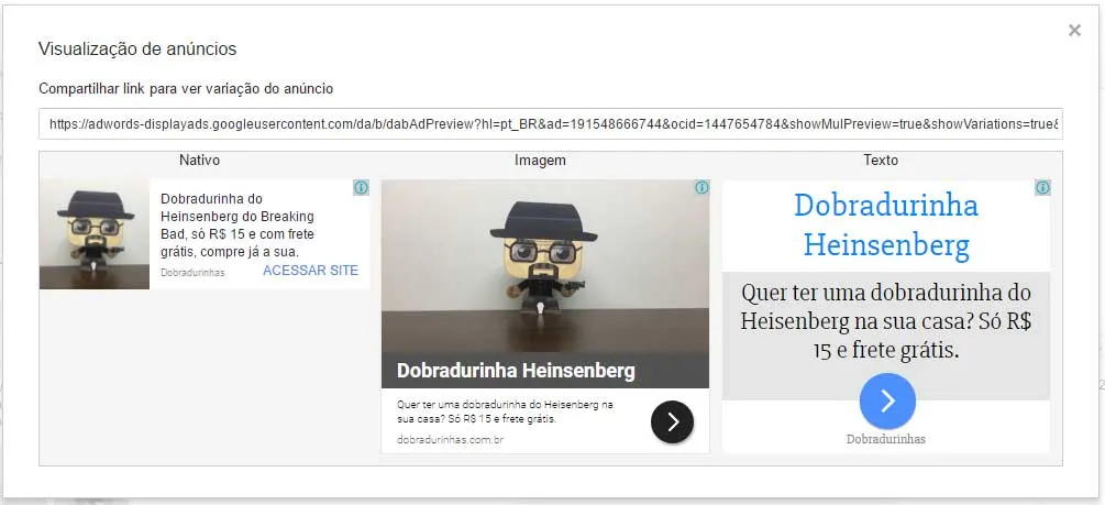 Dobradurinhas - Google AdWords Display Anúncios Responsivos