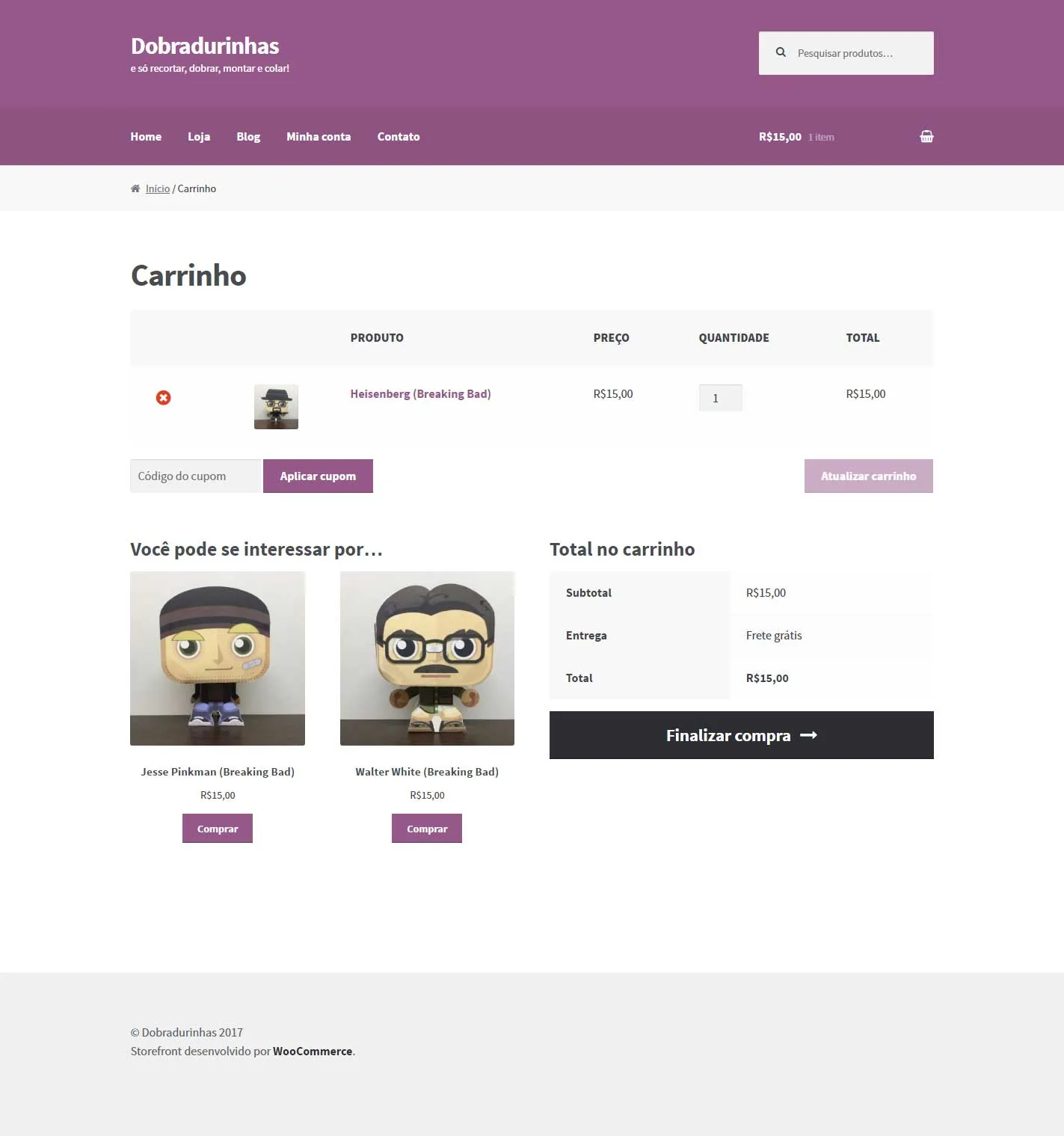 Dobradurinhas - Carrinho Antigo