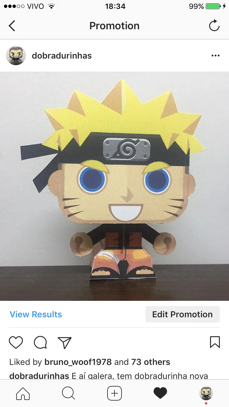 Dobradurinhas - Naruto Ad Instagram