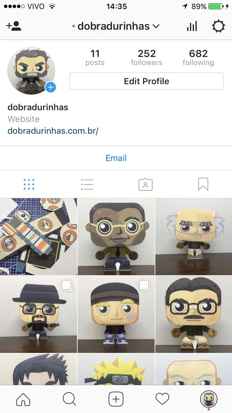 Dobradurinhas - Perfil no Instagram